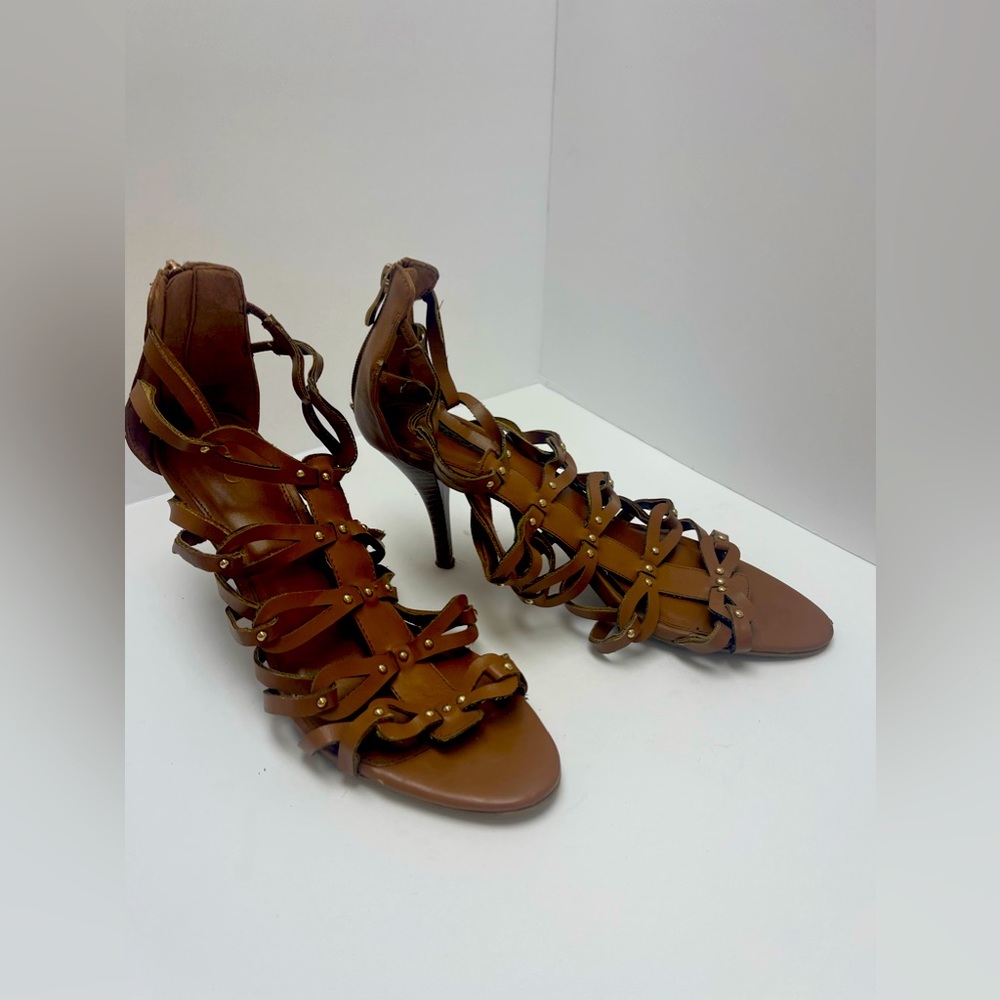 Cato size 12 M Brown heel sandal
